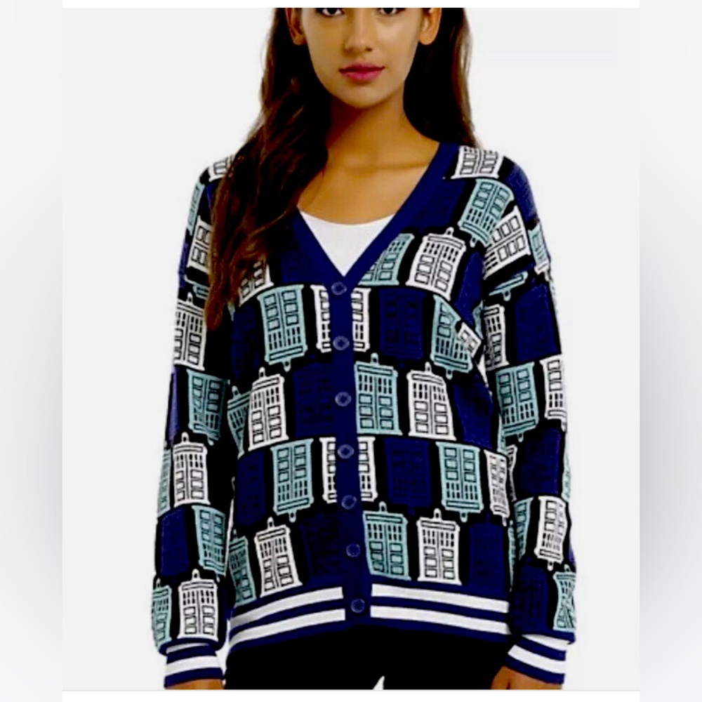 Dr. Who Cardigan Sweater
